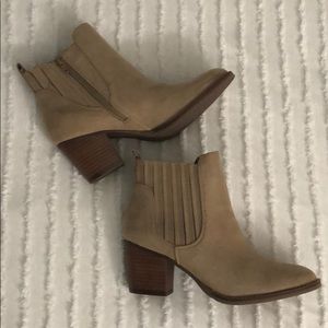 Taupe ankle boots